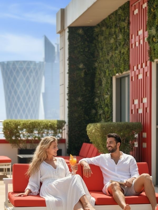 Pool Deck Couple
