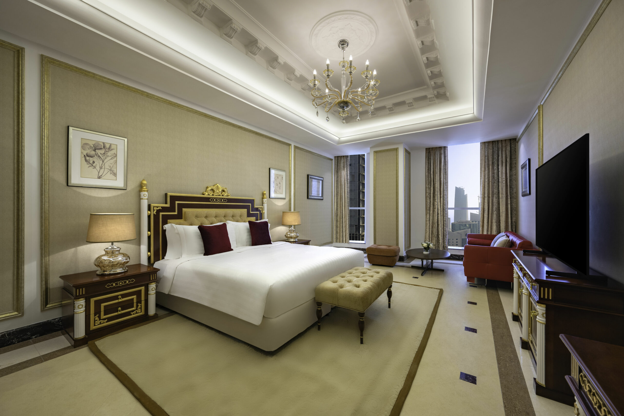 dusit-hotel-and-suites-doha-accommodation-grand-duplex-three-bedroom-bedroom-king