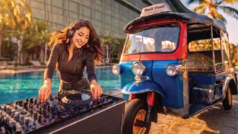 Tuk Tuk Pool Party Night