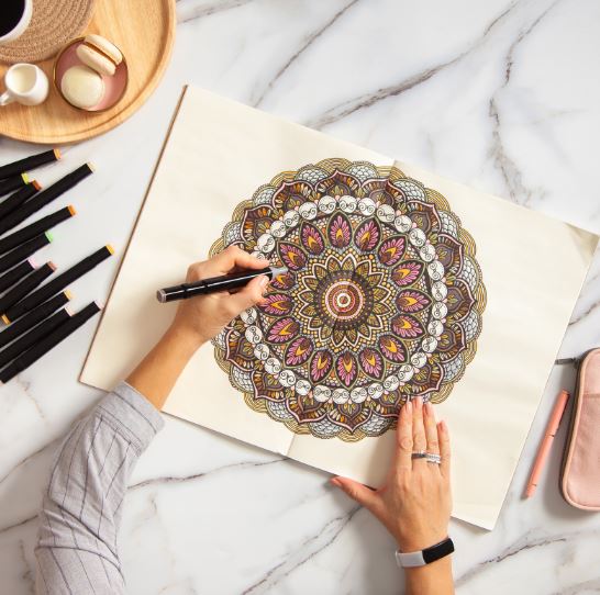 mandala drawing at dusit thani maldives